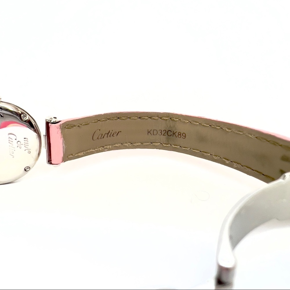 CARTIER VERMEIL COLISEE Quartz 24mm Silver 0.87TCW Diamond Watch White Dial - Picture 6 of 8